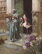 Rudolf Ernst Entering the Palace Gardens painting